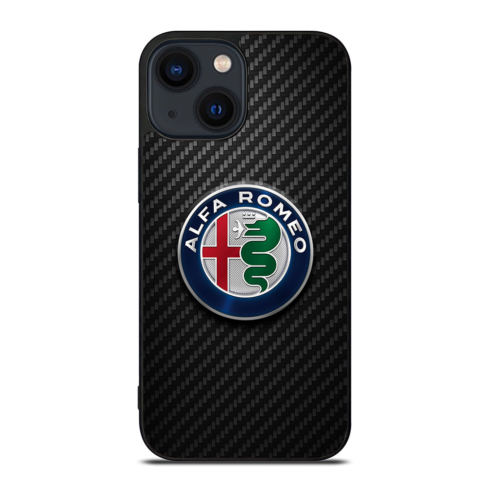 ALFA ROMEO CARBON EMBLEM iPhone 14 Plus Case Cover