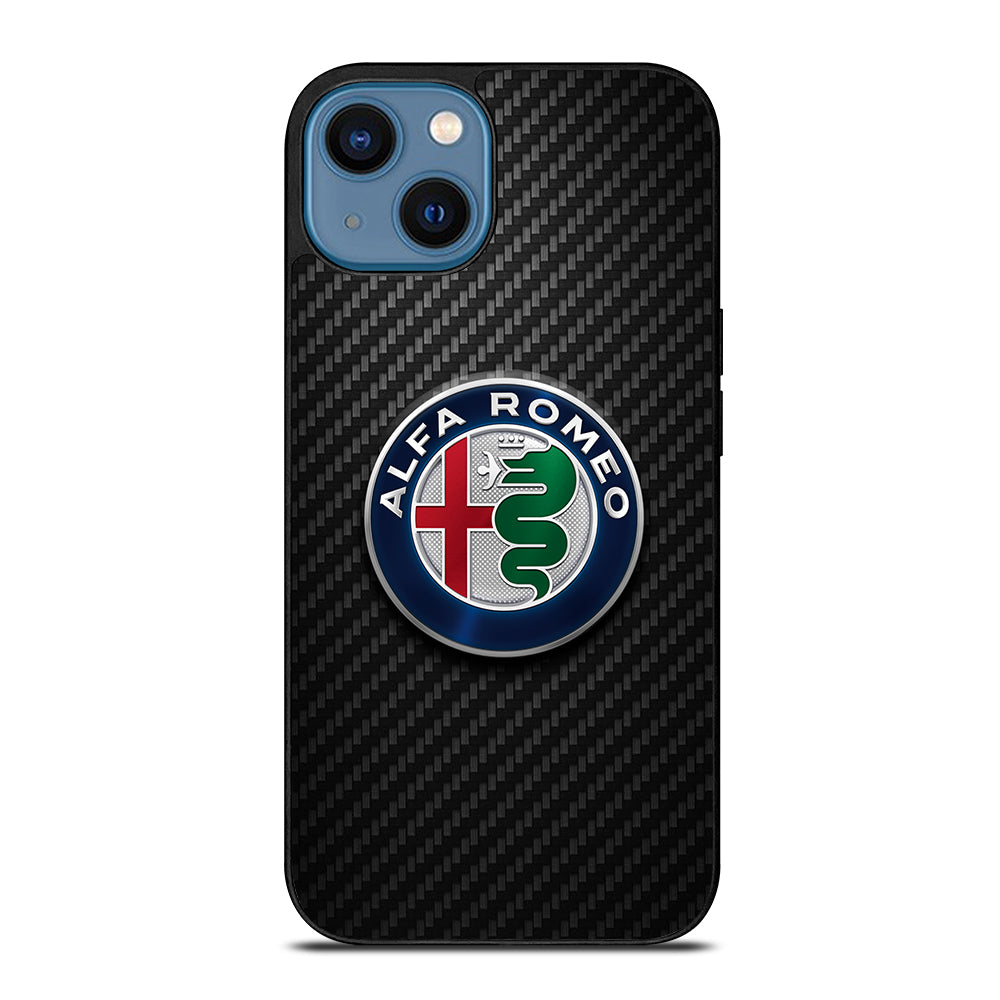 ALFA ROMEO CARBON EMBLEM iPhone 14 Case Cover