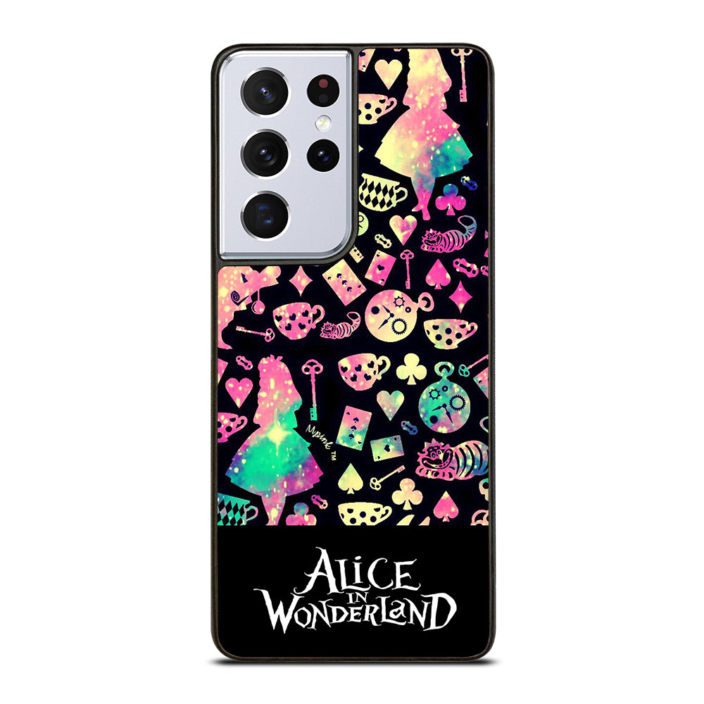 ALICE IN WONDERLAND PATTERN Samsung Galaxy S21 Ultra Case Cover