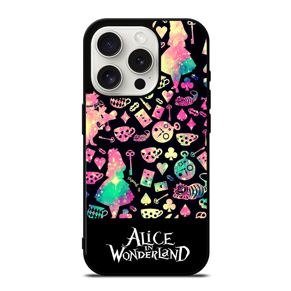 ALICE IN WONDERLAND PATTERN iPhone 15 Pro Case Cover