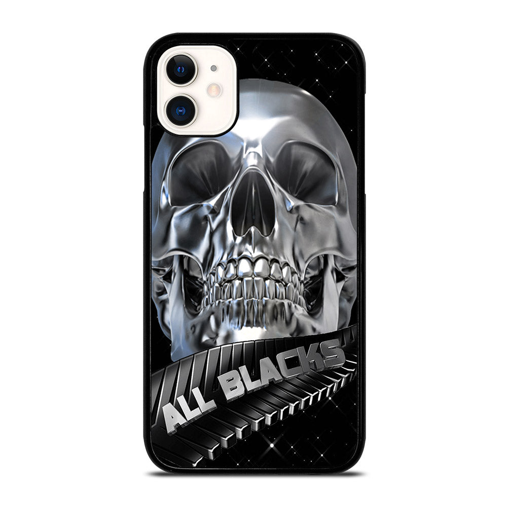ALL BLACKS NEW ZEALAND RUGBY SKULL iPhone 11 Case Cover
