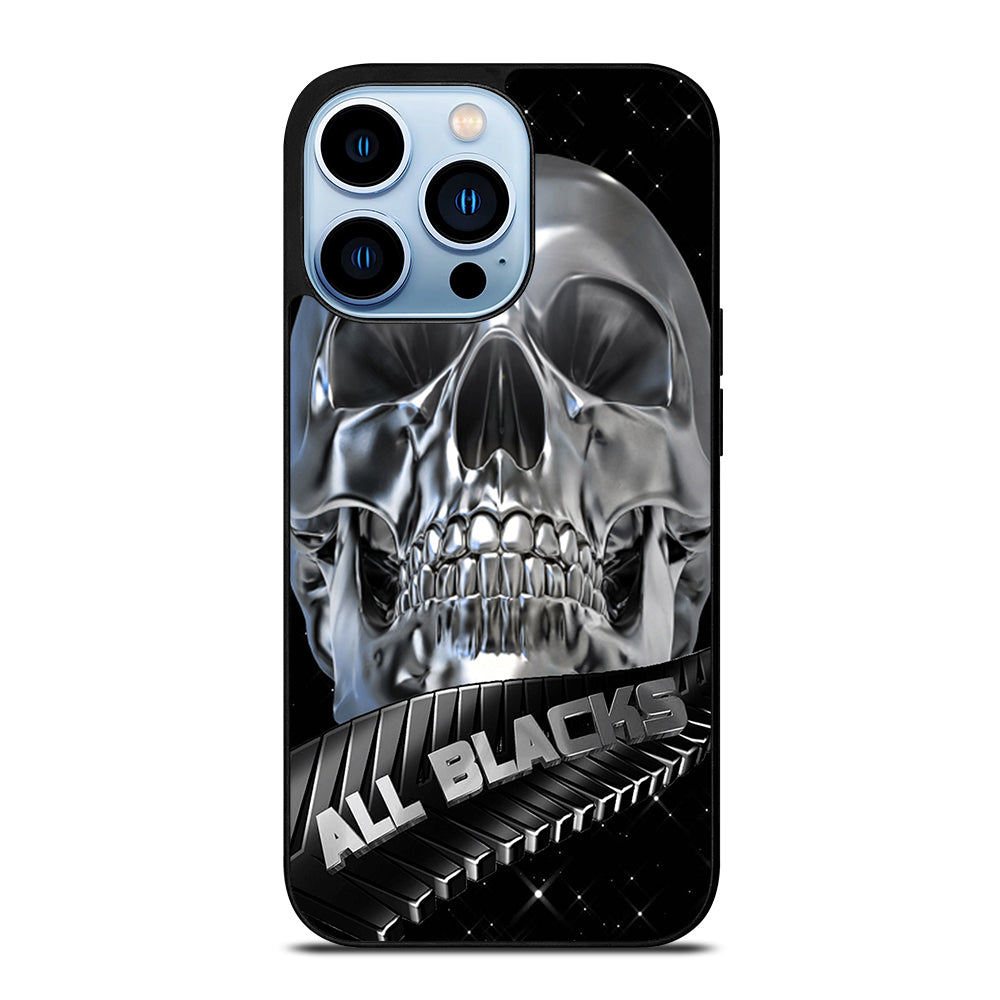 ALL BLACKS NEW ZEALAND RUGBY SKULL iPhone 13 Pro Max Case Cover