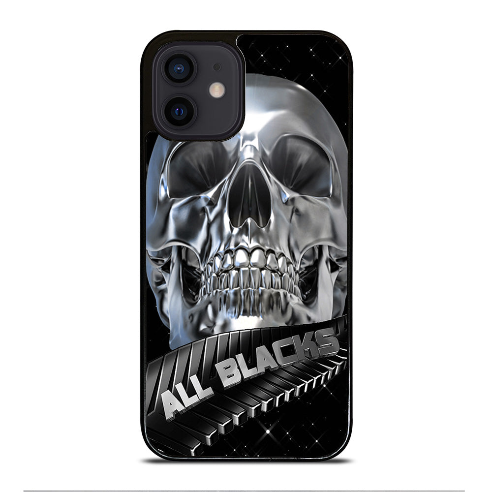 ALL BLACKS NEW ZEALAND RUGBY SKULL iPhone 12 Mini Case Cover