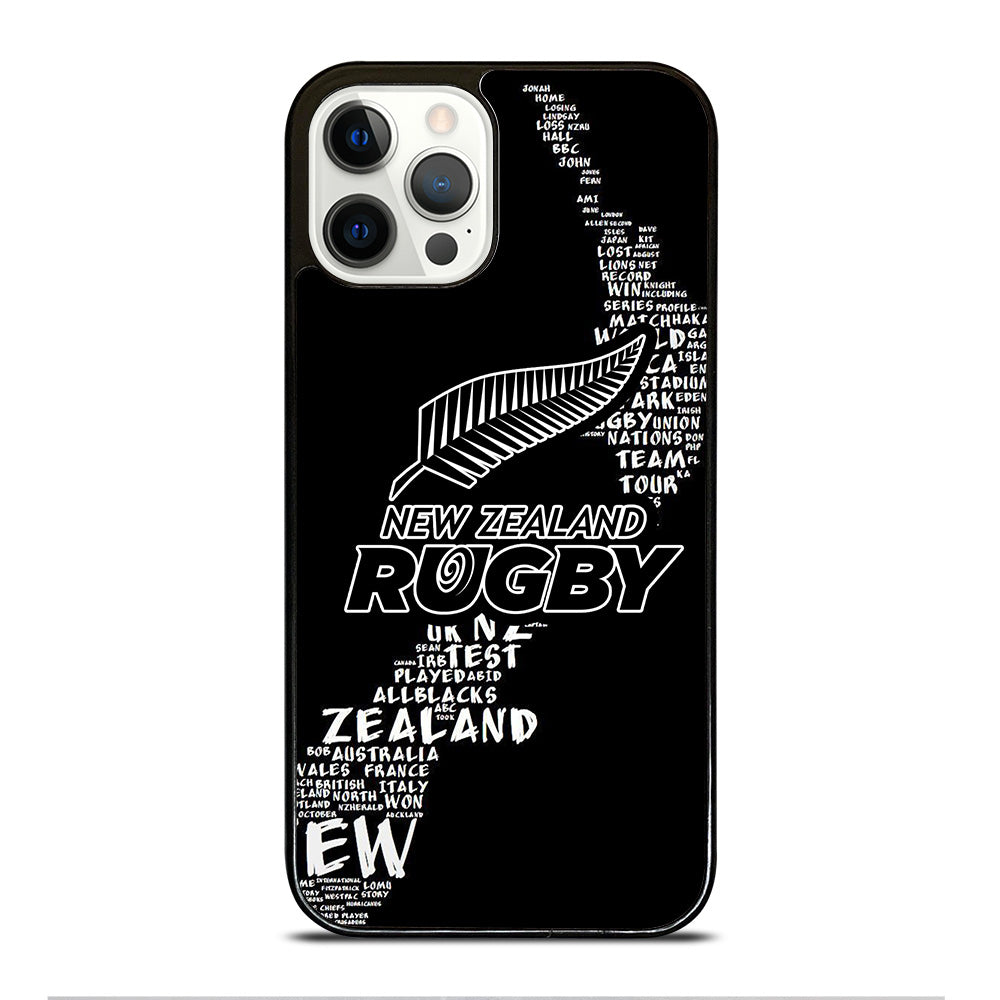 ALL BLACKS NEW ZEALAND RUGBY TEAM 2 iPhone 12 Pro Case Cover