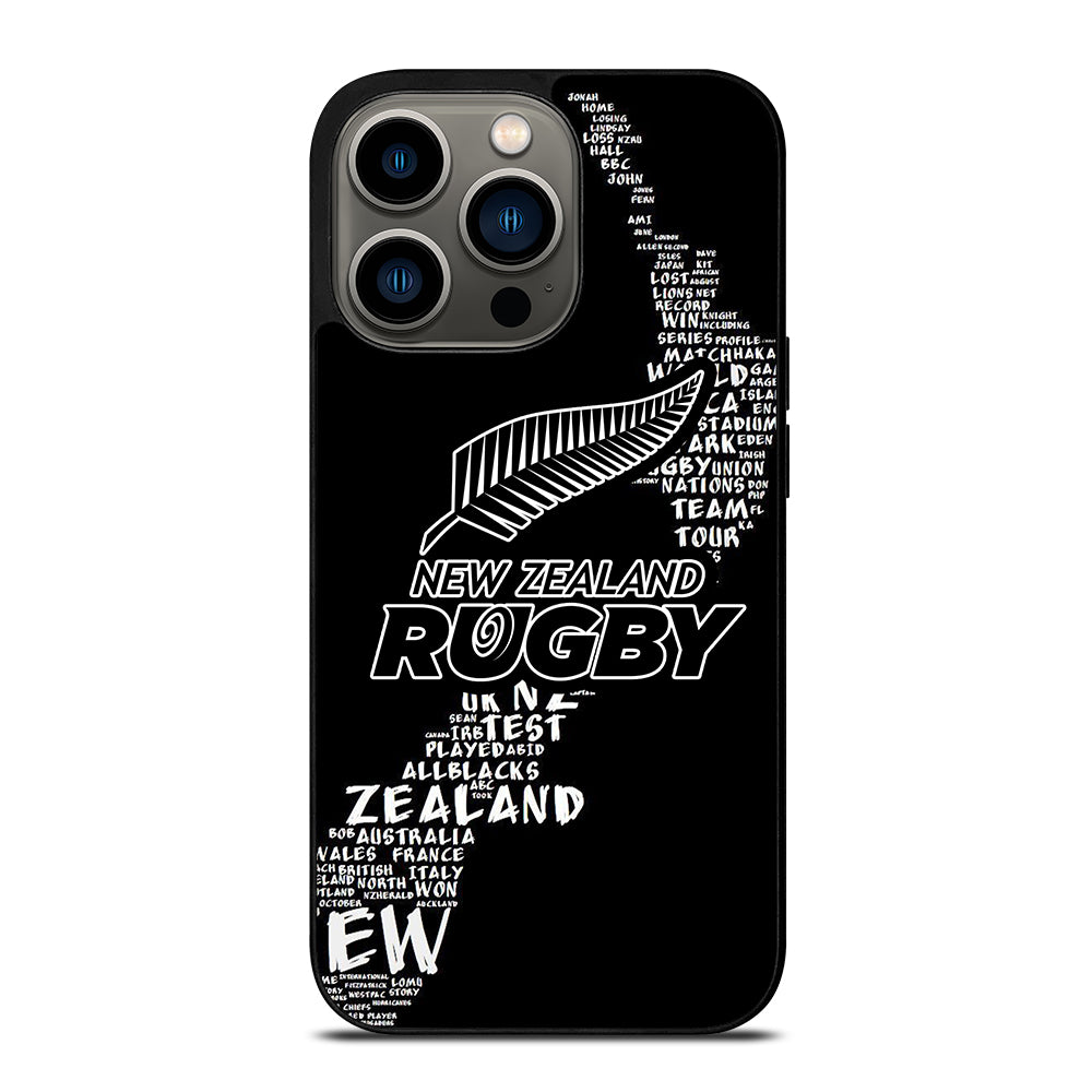 ALL BLACKS NEW ZEALAND RUGBY TEAM 2 iPhone 13 Pro Case Cover