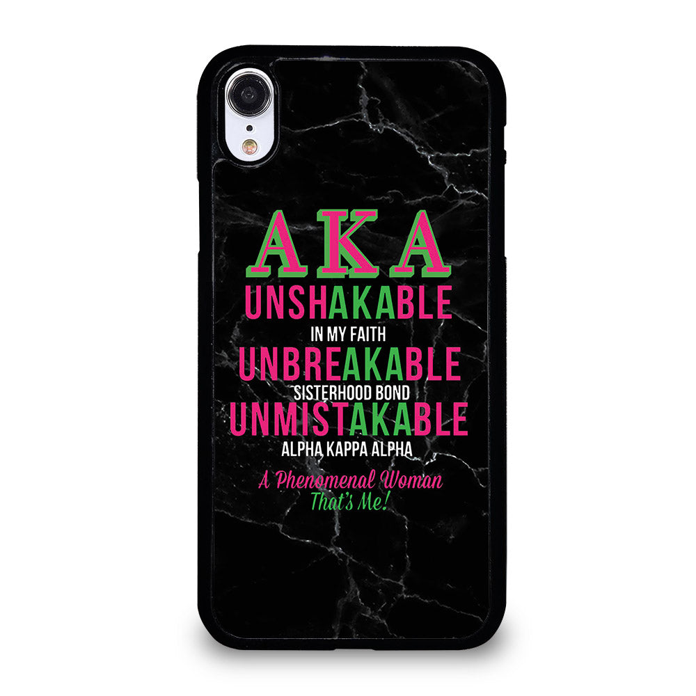 ALPHA KAPPA ALPHA BLACK MARBLE iPhone XR Case Cover