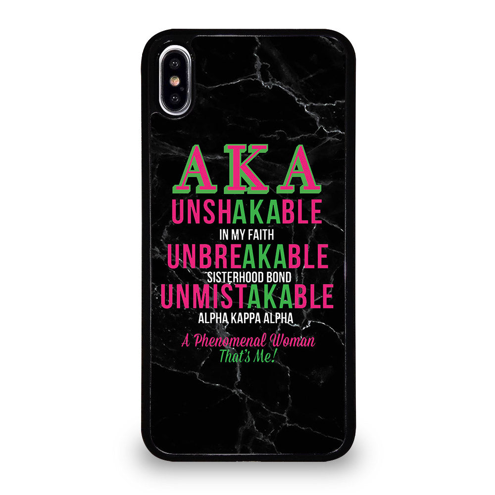 ALPHA KAPPA ALPHA BLACK MARBLE iPhone XS Max Case Cover