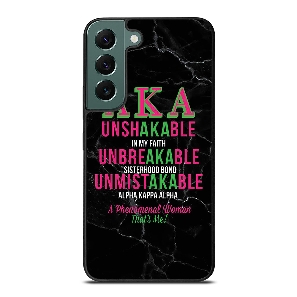 ALPHA KAPPA ALPHA BLACK MARBLE Samsung Galaxy S22 Case Cover