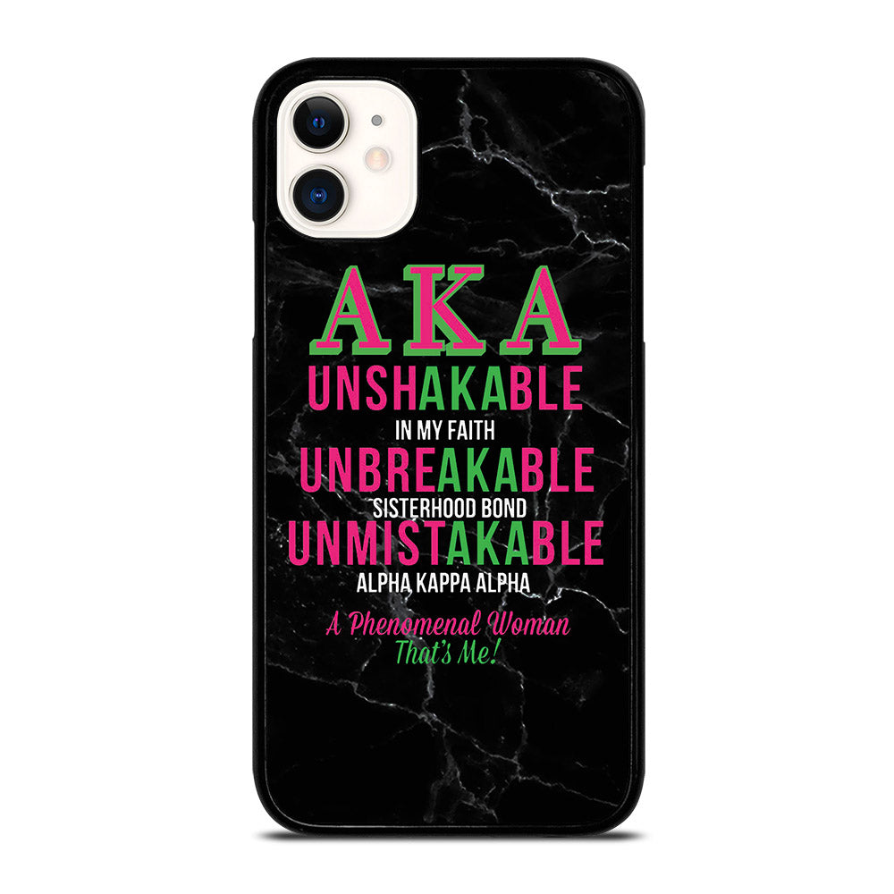ALPHA KAPPA ALPHA BLACK MARBLE iPhone 11 Case Cover