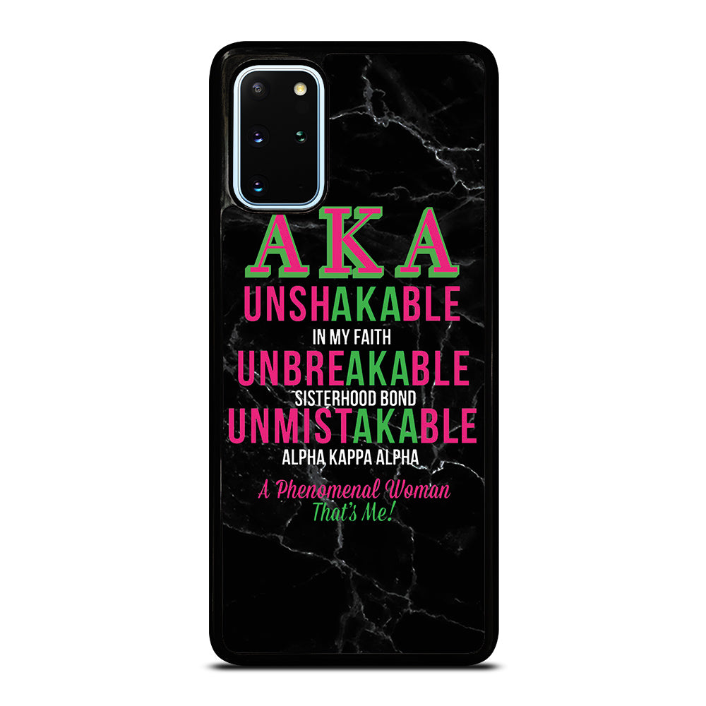 ALPHA KAPPA ALPHA BLACK MARBLE Samsung Galaxy S20 Plus Case Cover