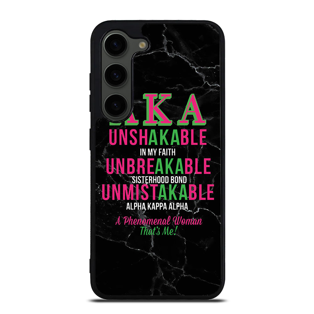 ALPHA KAPPA ALPHA BLACK MARBLE Samsung Galaxy S23 Plus Case Cover