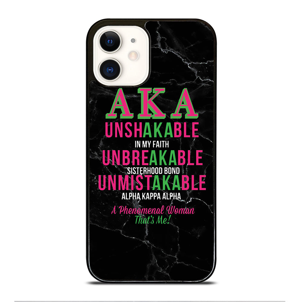 ALPHA KAPPA ALPHA BLACK MARBLE iPhone 12 Case Cover