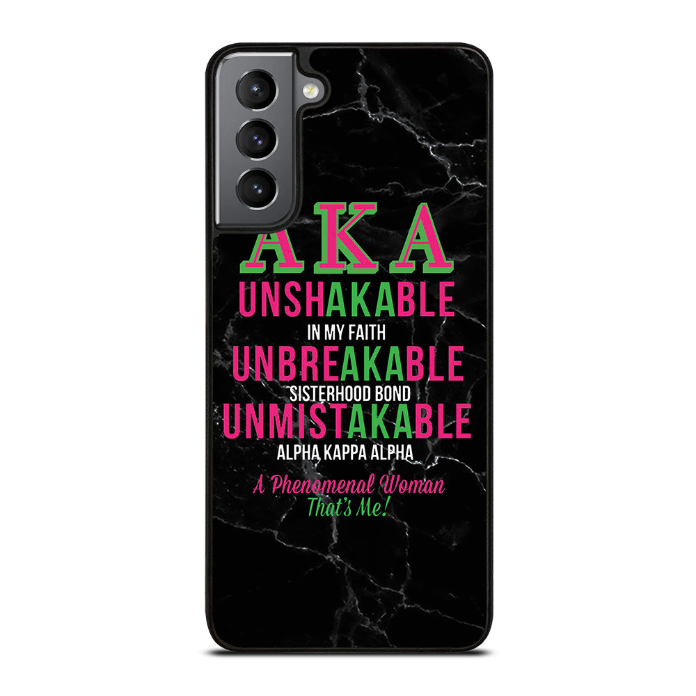 ALPHA KAPPA ALPHA BLACK MARBLE Samsung Galaxy S21 Plus Case Cover