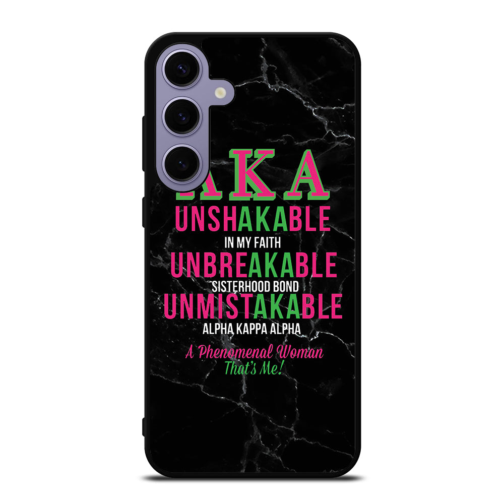 ALPHA KAPPA ALPHA BLACK MARBLE Samsung Galaxy S24 Plus Case Cover