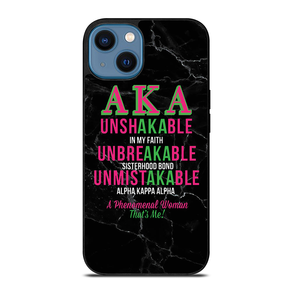 ALPHA KAPPA ALPHA BLACK MARBLE iPhone 14 Case Cover
