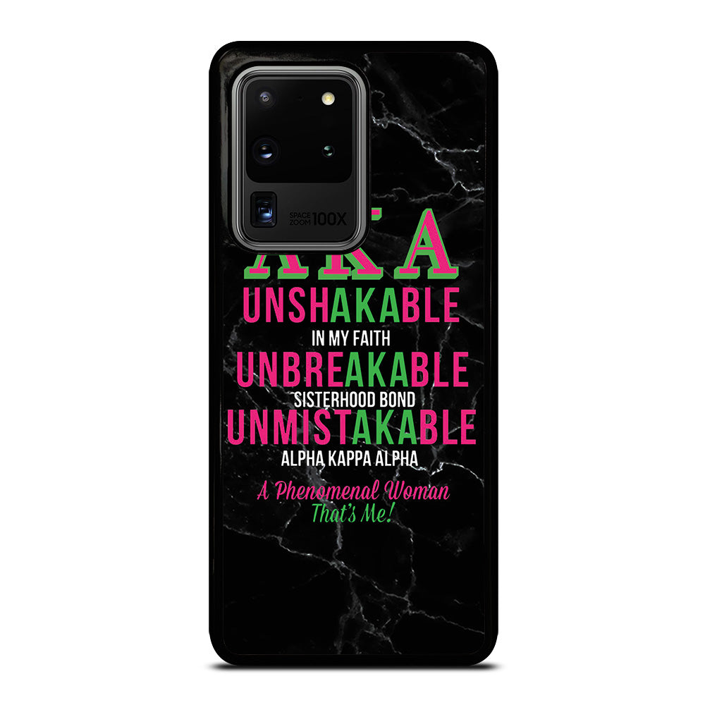 ALPHA KAPPA ALPHA BLACK MARBLE Samsung Galaxy S20 Ultra Case Cover