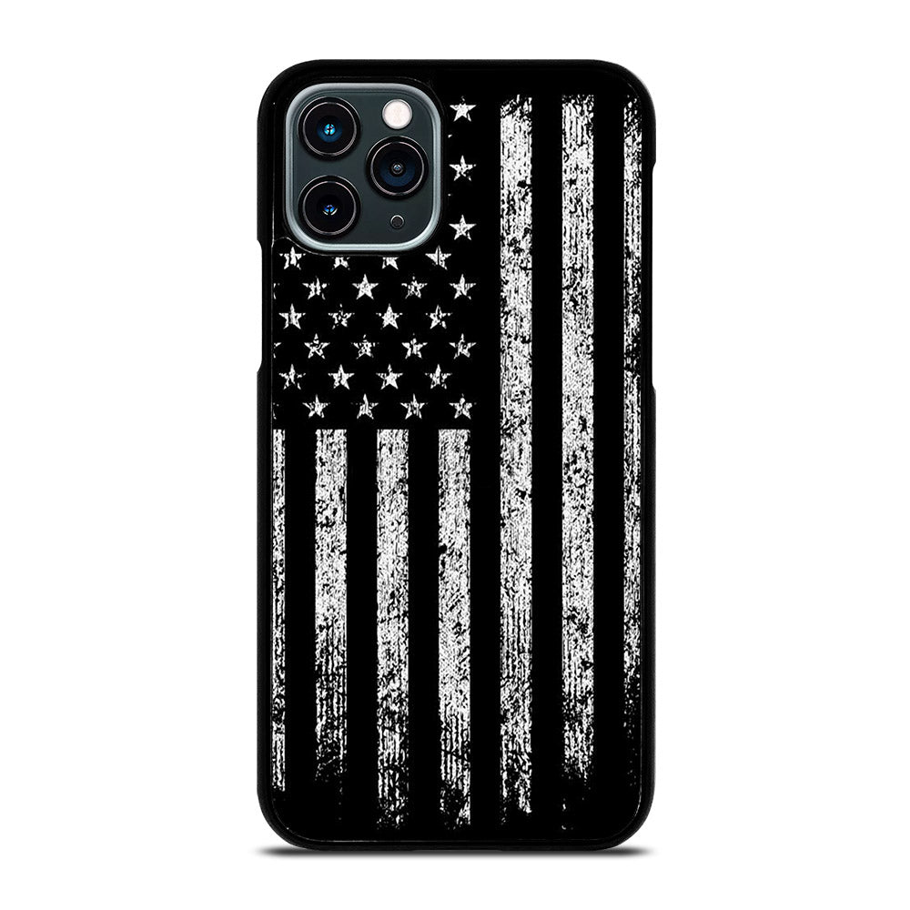 AMERICAN FLAG BLACK AND WHITE iPhone 11 Pro Case Cover
