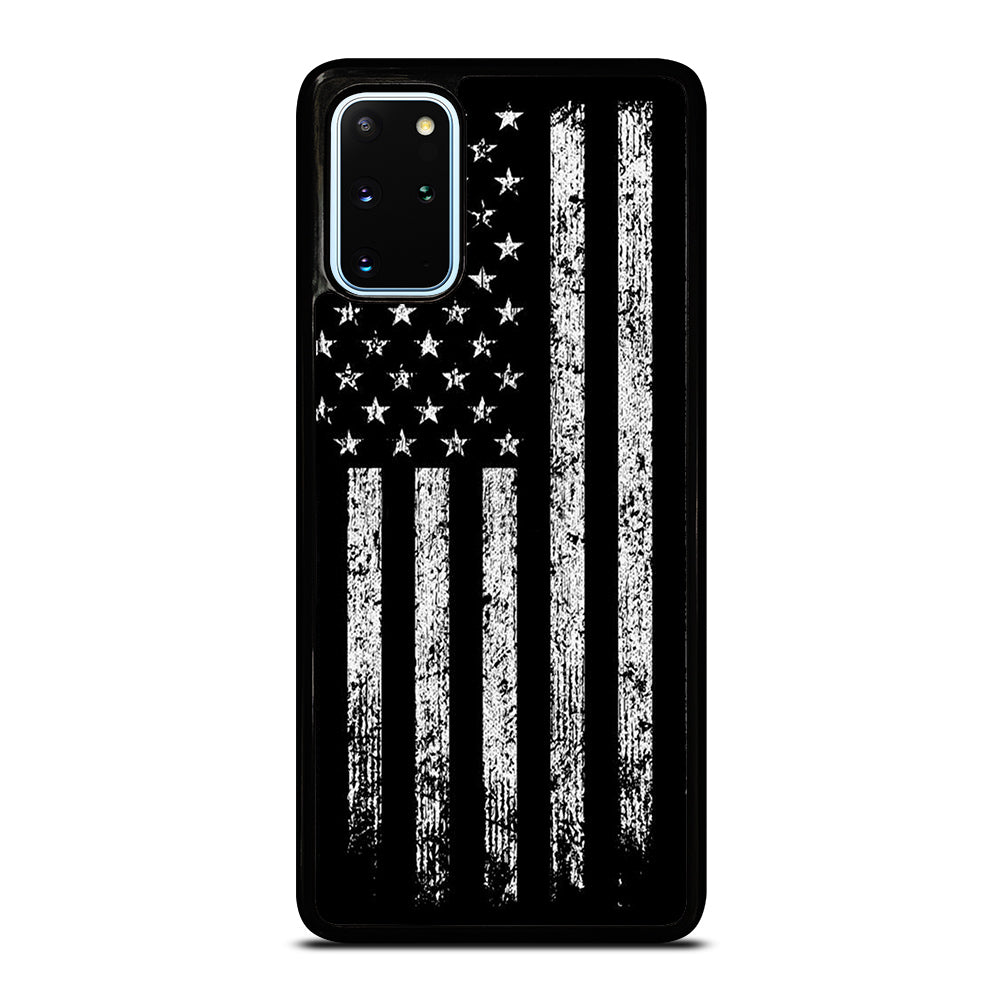AMERICAN FLAG BLACK AND WHITE Samsung Galaxy S20 Plus Case Cover