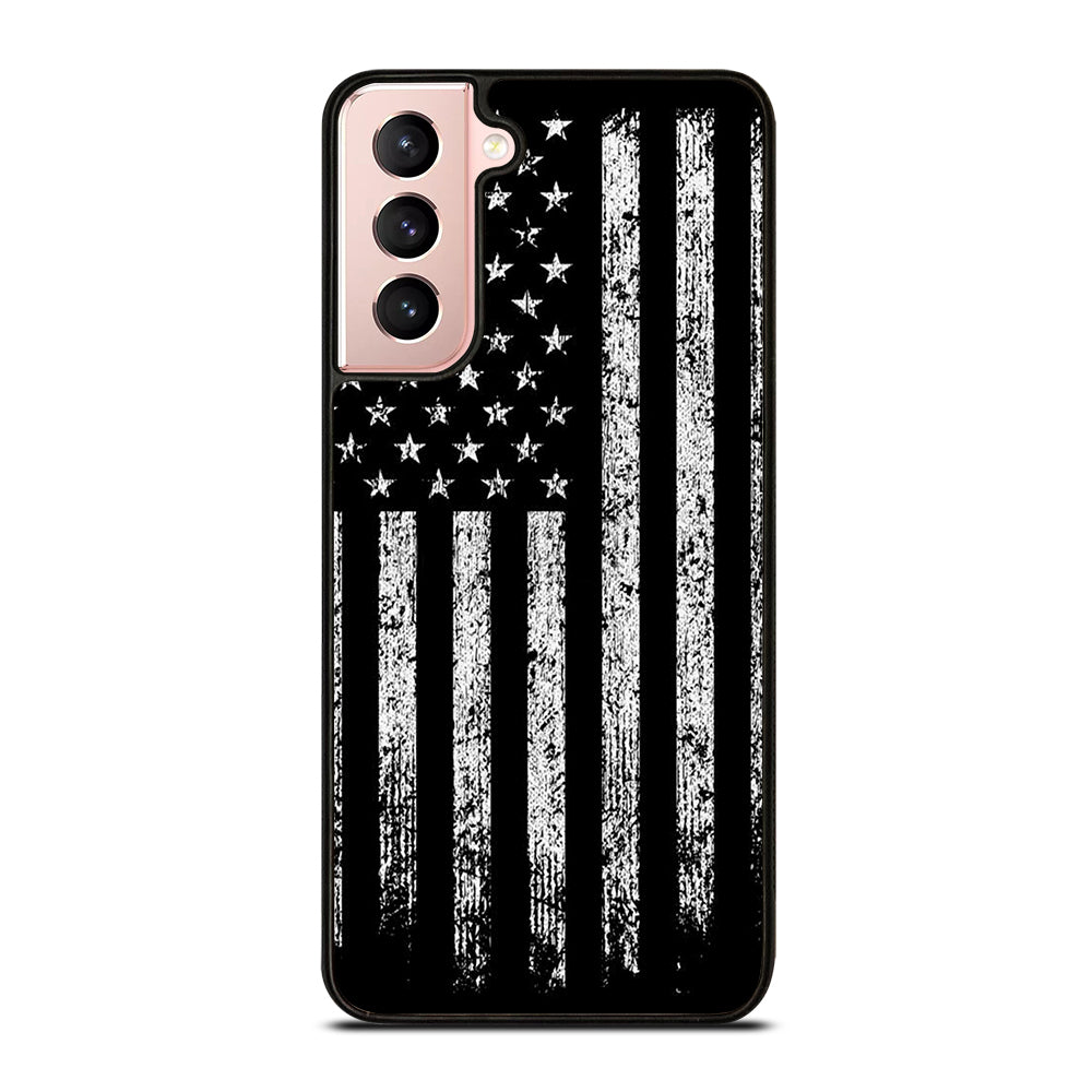 AMERICAN FLAG BLACK AND WHITE Samsung Galaxy S21 Case Cover