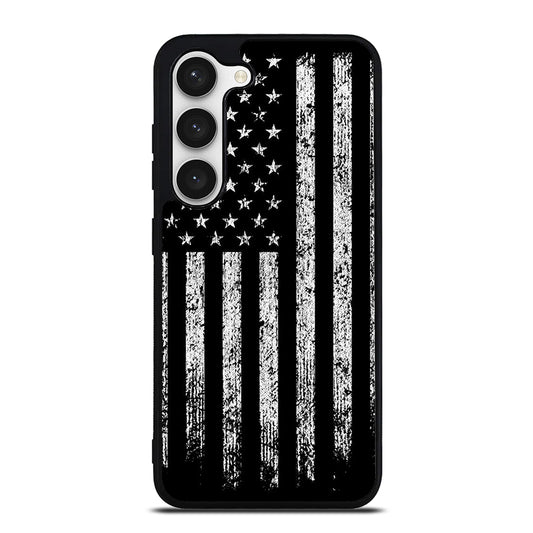 AMERICAN FLAG BLACK AND WHITE Samsung Galaxy S23 Case Cover