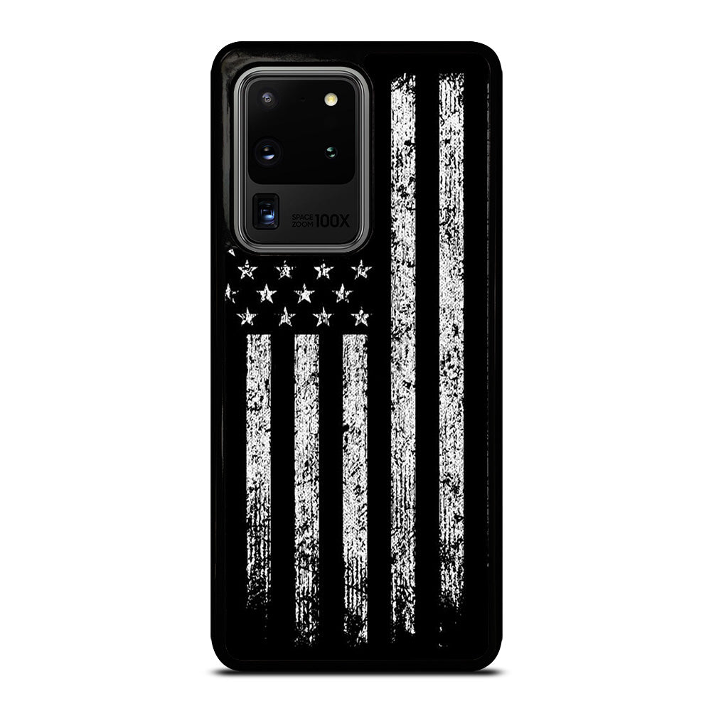 AMERICAN FLAG BLACK AND WHITE Samsung Galaxy S20 Ultra Case Cover