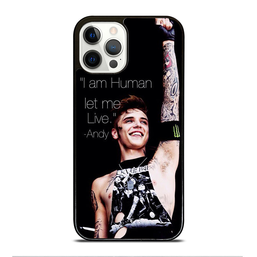 ANDY BIERSACK BLACK VEIL BRIDES QUOTE iPhone 12 Pro Case Cover