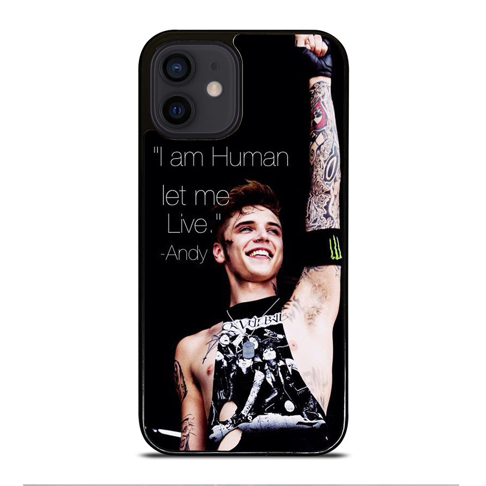 ANDY BIERSACK BLACK VEIL BRIDES QUOTE iPhone 12 Mini Case Cover