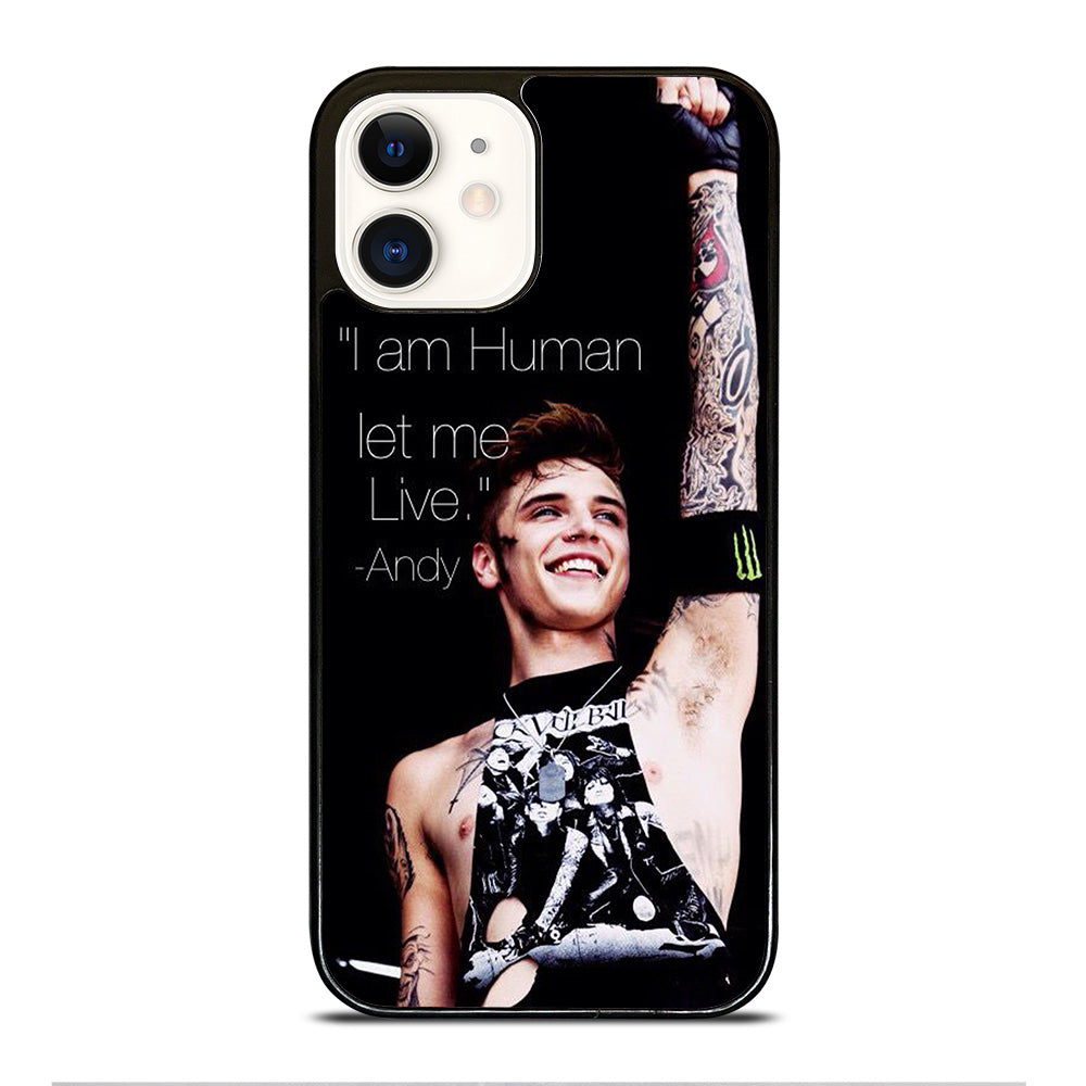 ANDY BIERSACK BLACK VEIL BRIDES QUOTE iPhone 12 Case Cover
