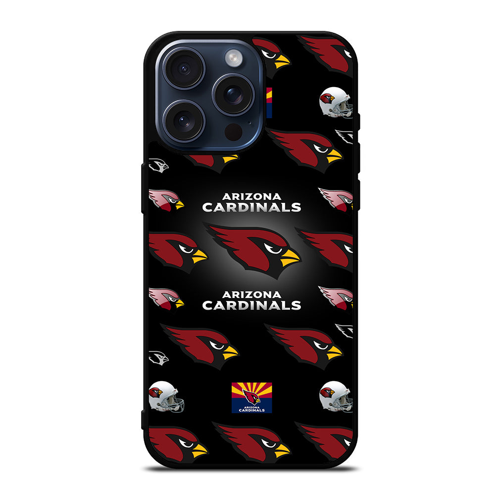 ARIZONA CARDINALS PATTERN LOGO iPhone 15 Pro Max Case Cover