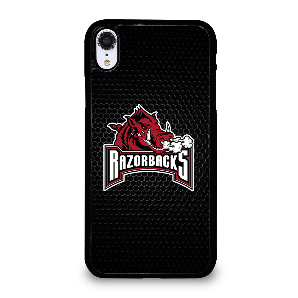 ARKANSAS RAZORBACKS METAL LOGO iPhone XR Case Cover