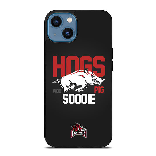 ARKANSAS RAZORBACKS HOGS WOO PIG SOODIE iPhone 14 Case Cover