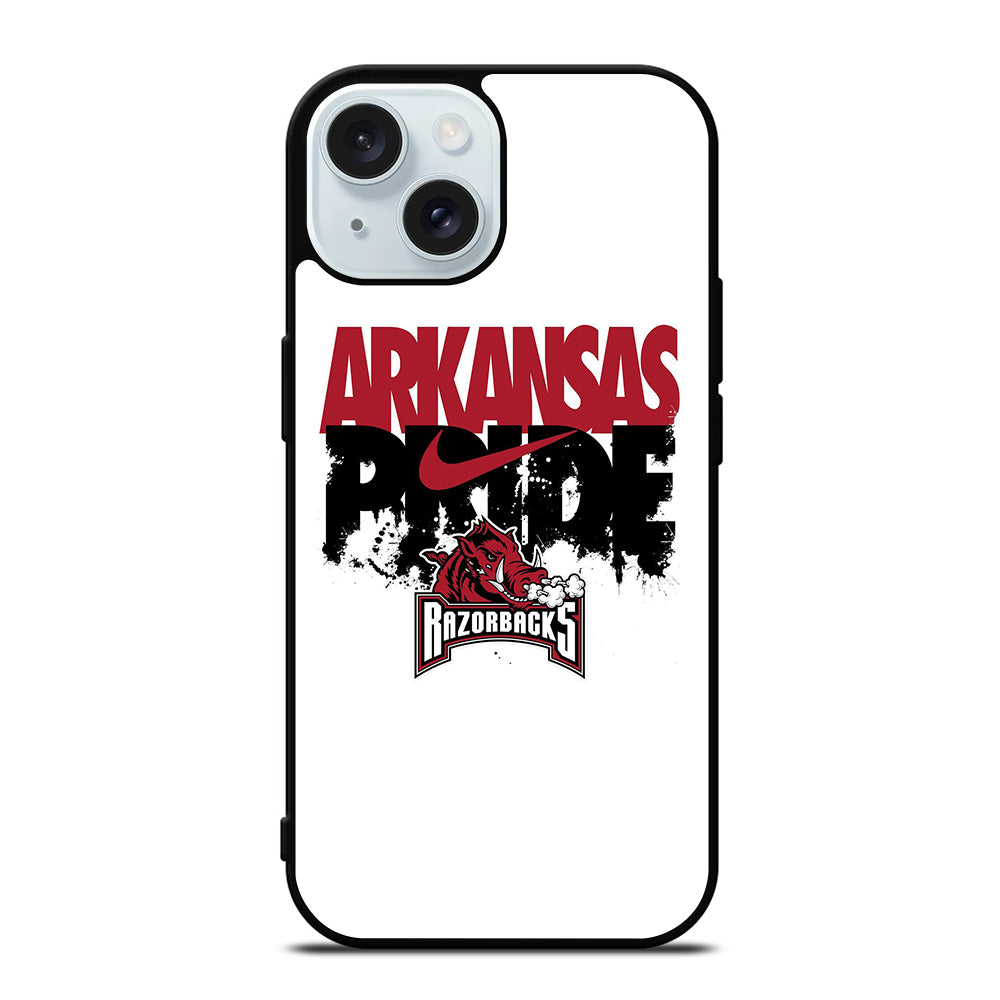 ARKANSAS RAZORBACKS PRIDE LOGO iPhone 15 Case Cover
