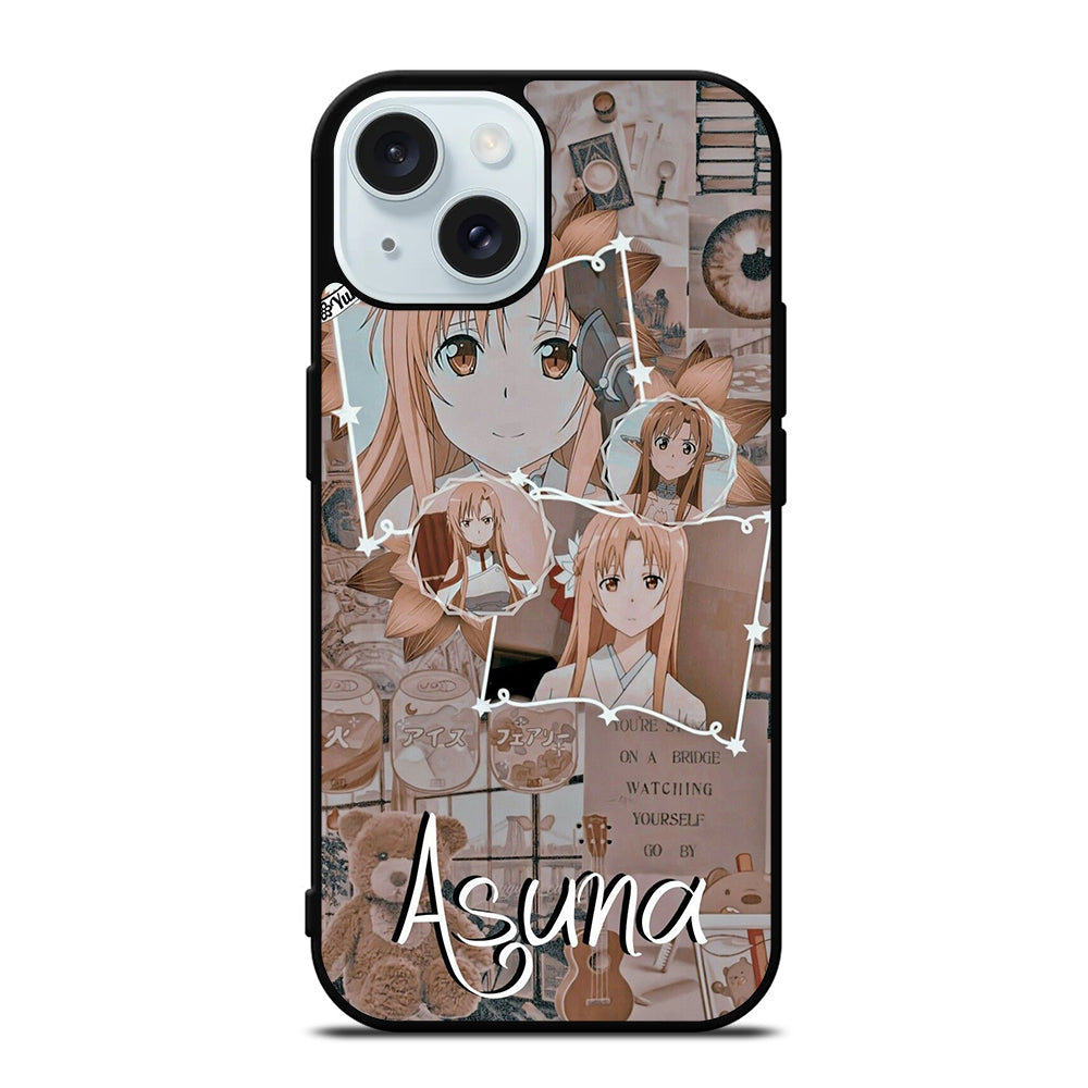 ASUNA YUUKI SWORD ART ONLINE COLLAGE iPhone 15 Case Cover