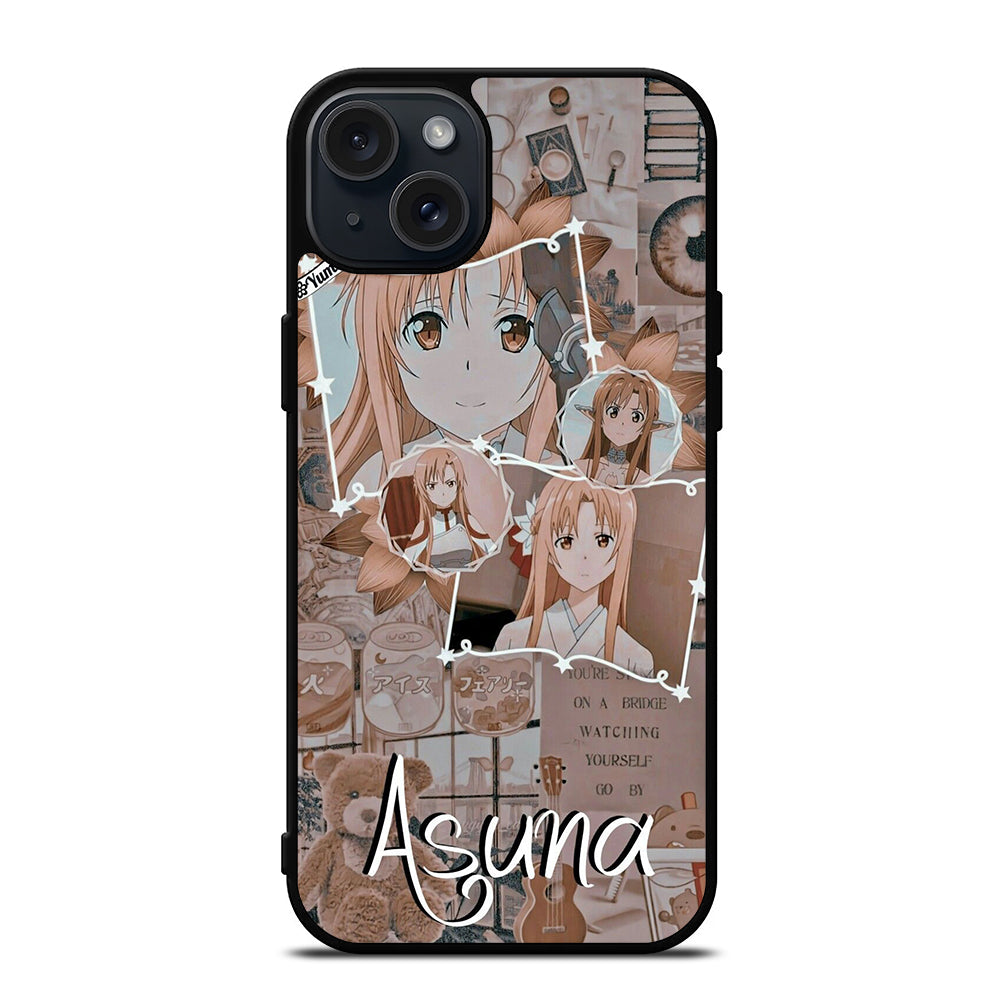 ASUNA YUUKI SWORD ART ONLINE COLLAGE iPhone 15 Plus Case Cover