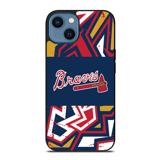 ATLANTA BRAVES ART LOGO 2 iPhone 14 Case Cover