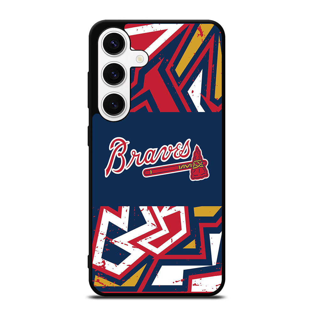 ATLANTA BRAVES ART LOGO 2 Samsung Galaxy S24 Case Cover