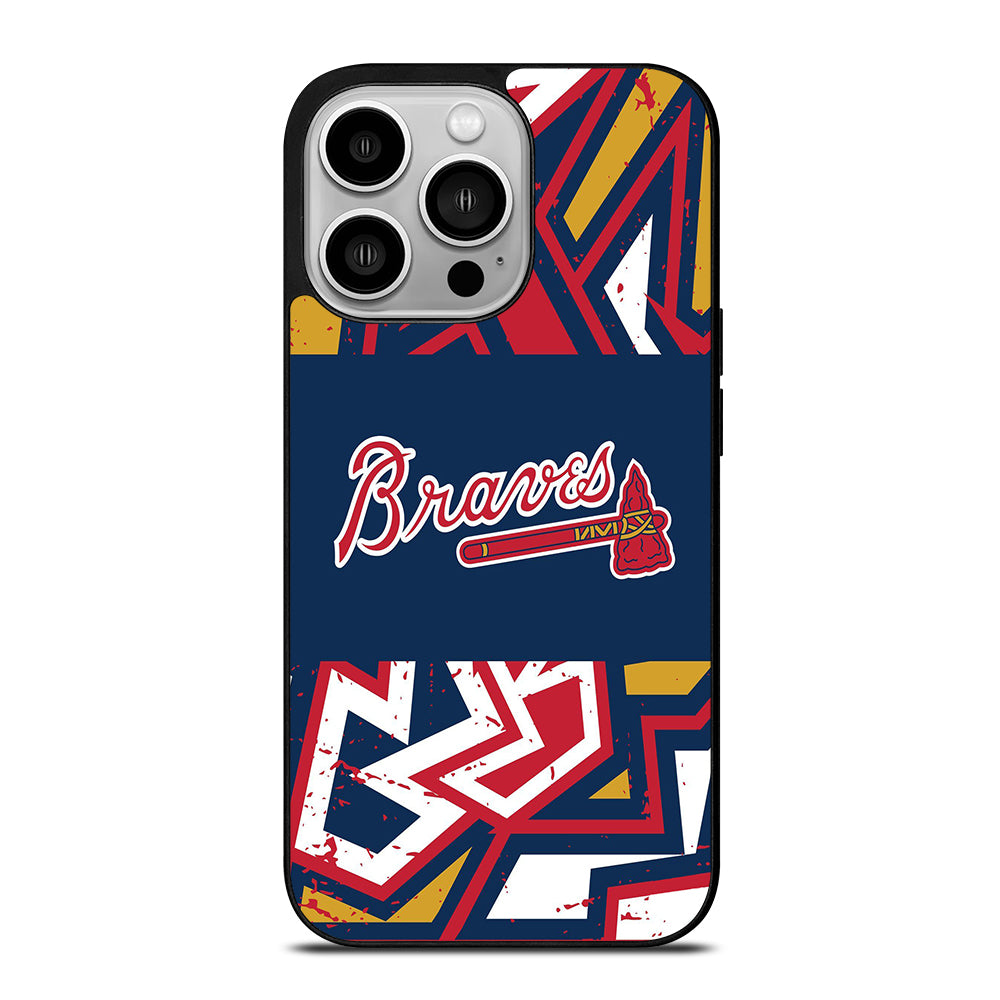 ATLANTA BRAVES ART LOGO 2 iPhone 14 Pro Case Cover