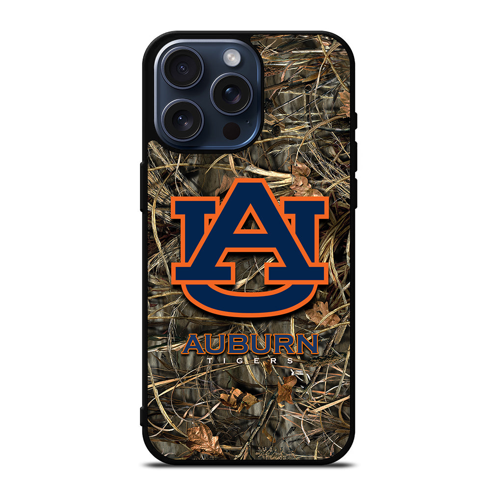 AUBURN TIGERS CAMO LOGO iPhone 15 Pro Max Case Cover