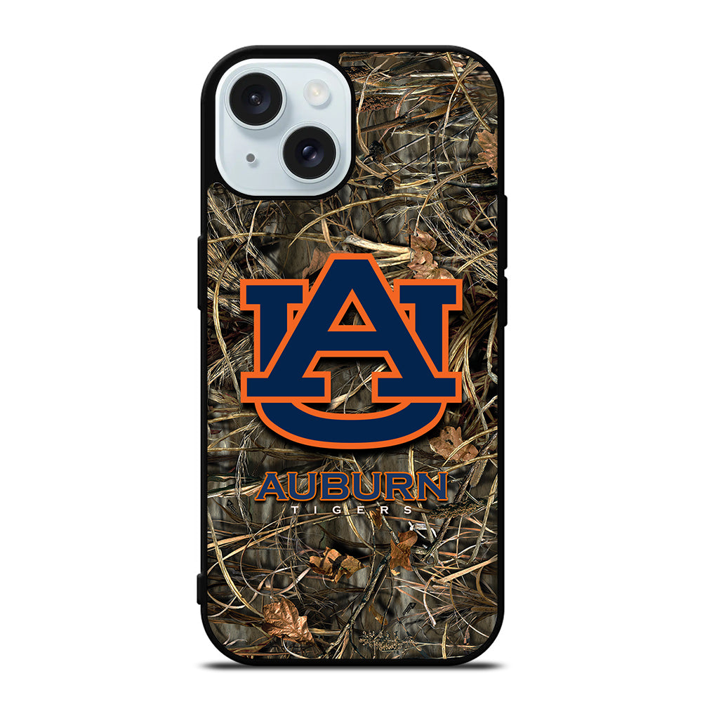 AUBURN TIGERS CAMO LOGO iPhone 15 Case Cover