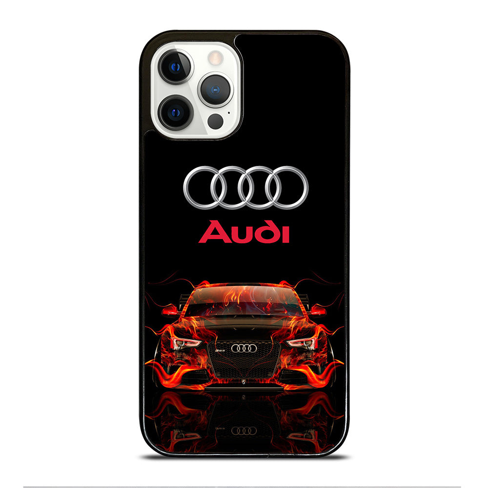 AUDI CAR FLAME LOGO iPhone 12 Pro Case Cover
