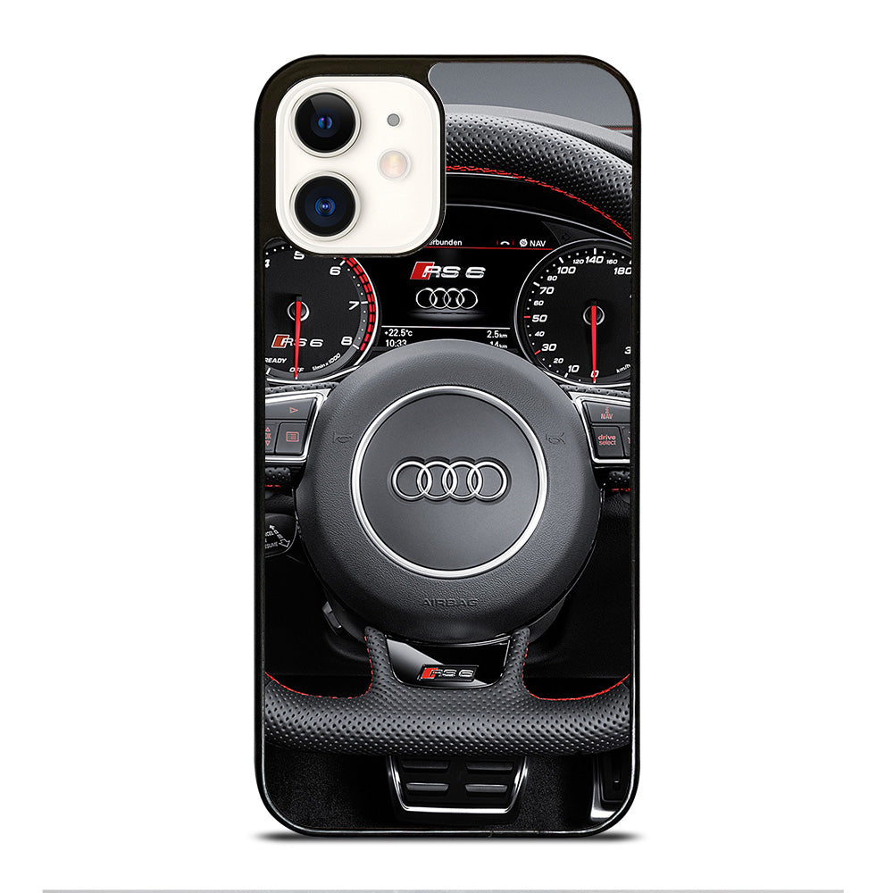 AUDI CAR STEERING WHEEL iPhone 12 Case Cover