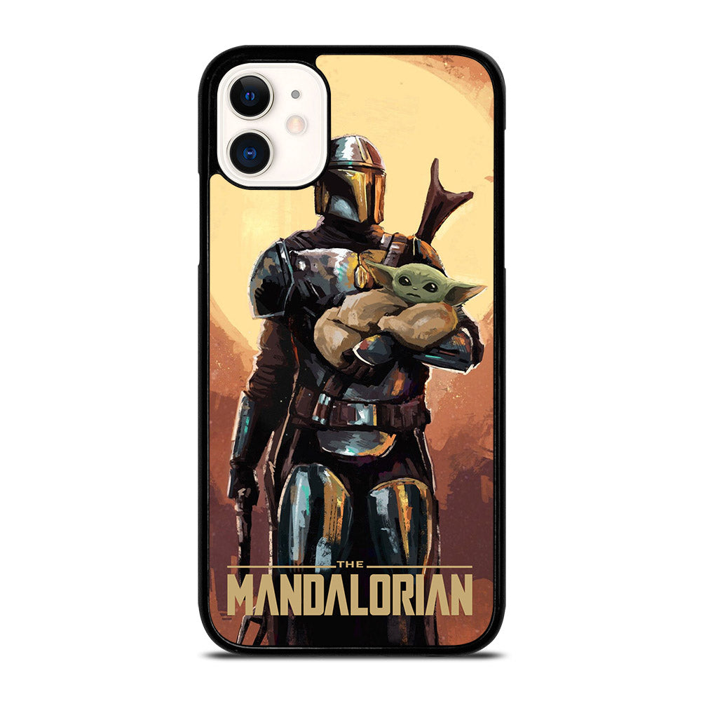 BABY YODA AND THE MANDALORIAN ART iPhone 11 Case Cover