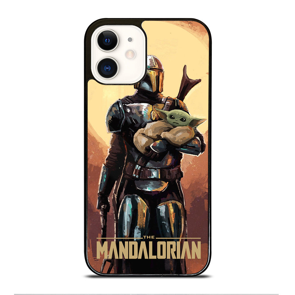 BABY YODA AND THE MANDALORIAN ART iPhone 12 Case Cover