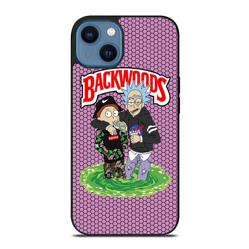 BACKWOODS RICK AND MORTY iPhone 14 Case Cover