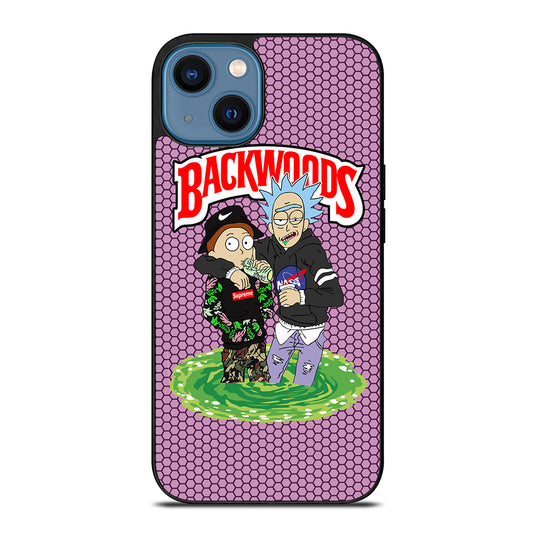 BACKWOODS RICK AND MORTY iPhone 14 Case Cover