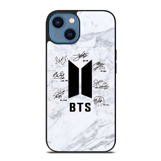BANGTAN BOYS BTS SIGNATURE MARBLE iPhone 14 Case Cover