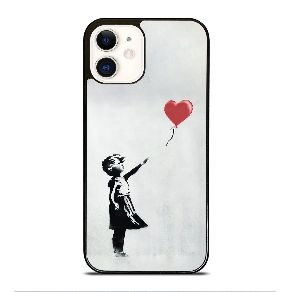 BANKSY BALLOON GIRL ART iPhone 12 Case Cover