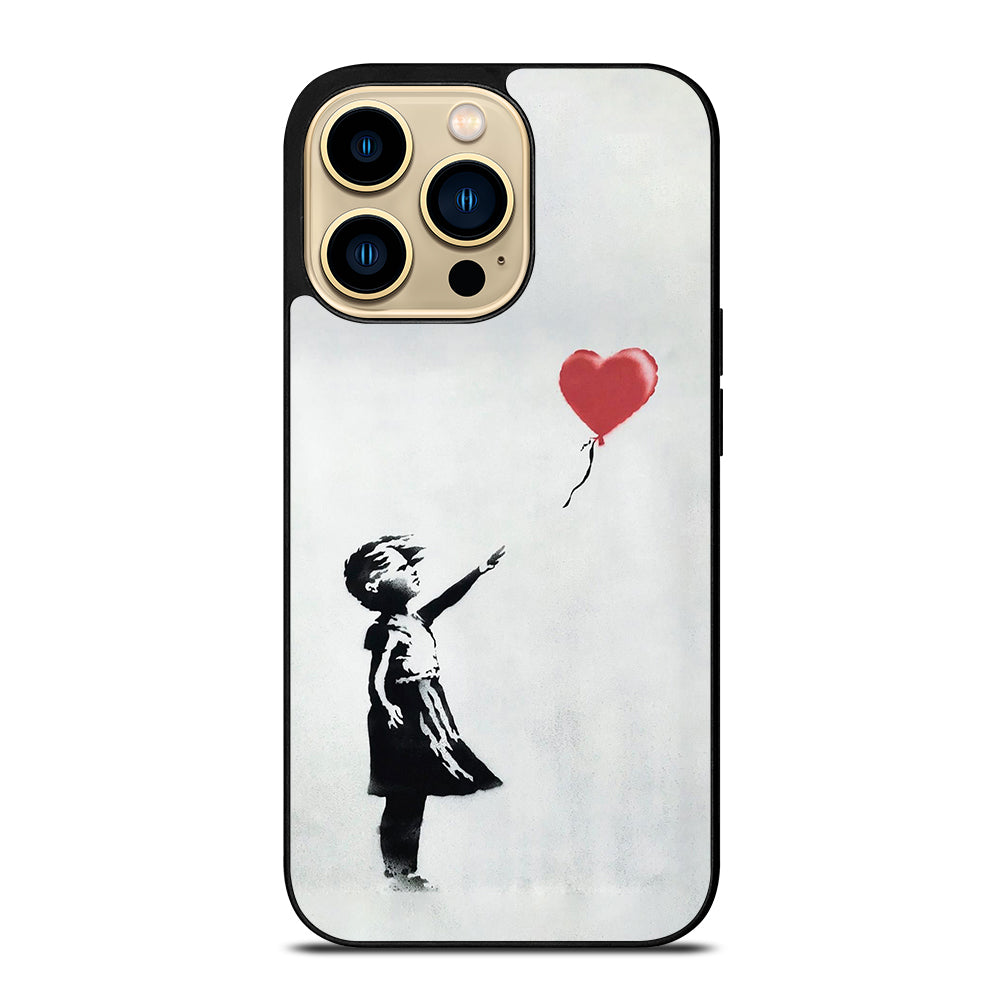 BANKSY BALLOON GIRL ART iPhone 14 Pro Max Case Cover