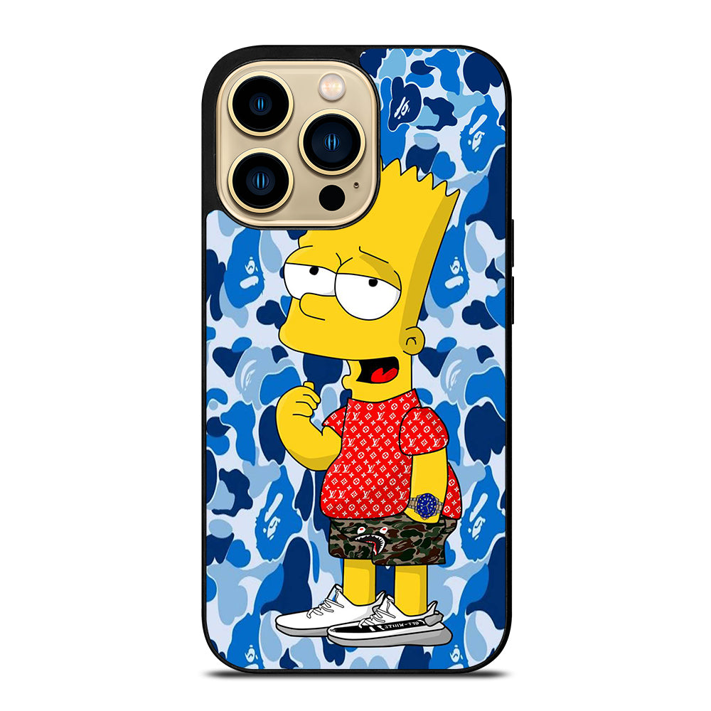 BAPE CAMO BLUE iPhone 14 Pro Max Case Cover