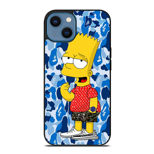 BAPE CAMO BLUE iPhone 14 Case Cover